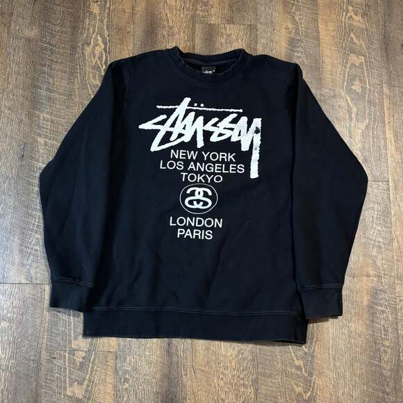 Stussy World Tour Graphic Crewneck